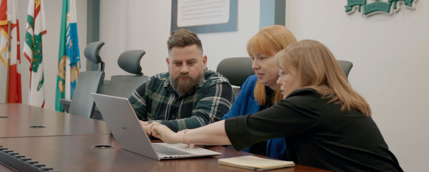 Town Planners of Stratford sitting at conference table together