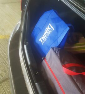 Keep extra bags in the trunk of the vehicle
